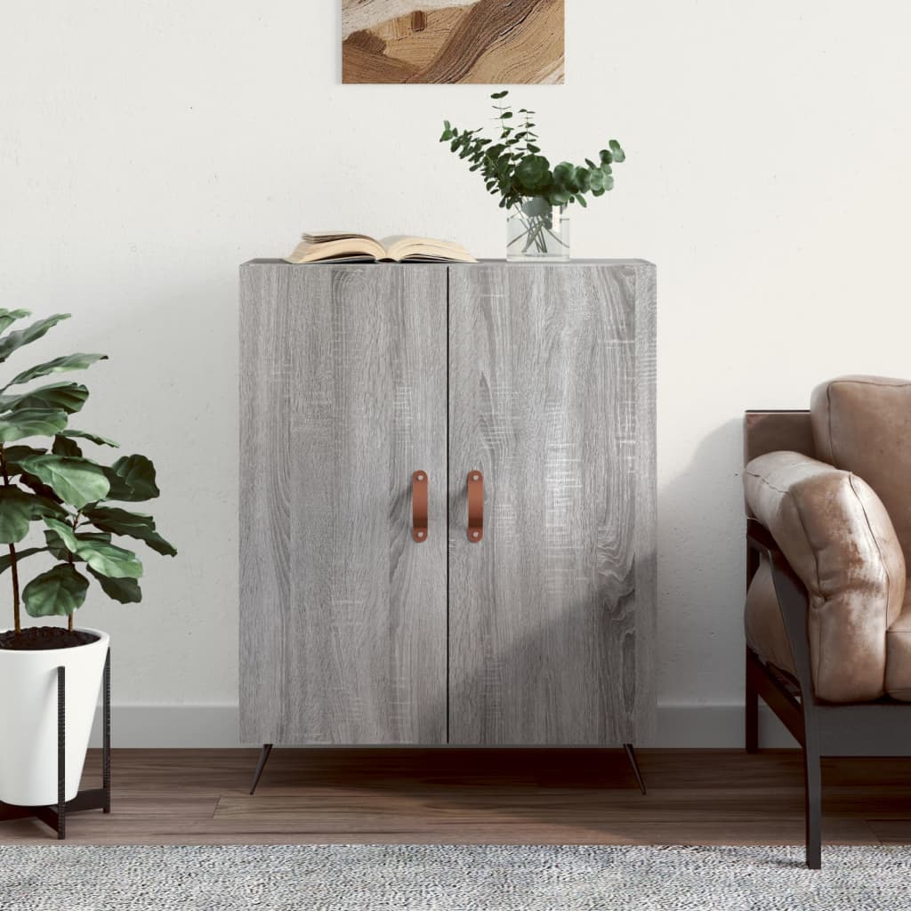 Dressoir 69,5x34x90 cm bewerkt hout grijs sonoma eikenkleurig is nu te koop bij PeponiXL, paradijselijk wonen!