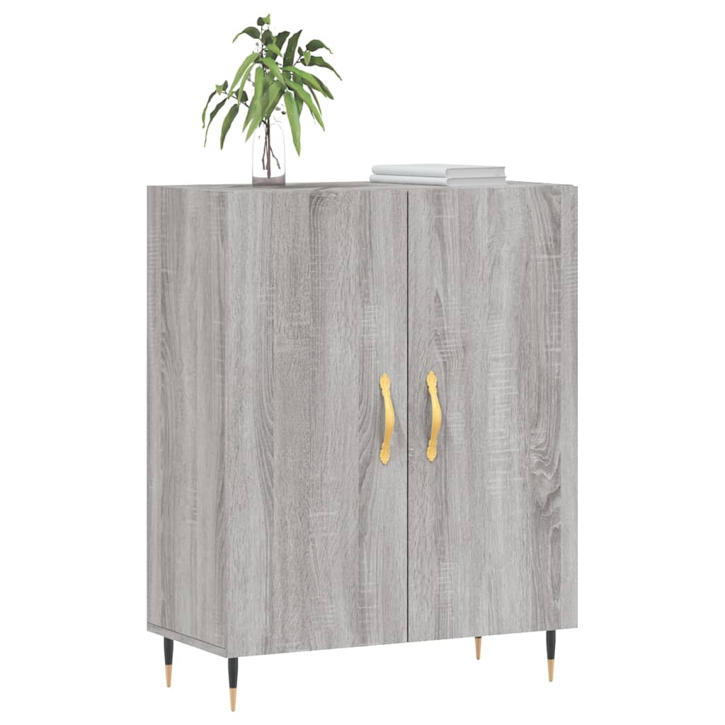 Dressoir 69,5x34x90 cm bewerkt hout grijs sonoma eikenkleurig is nu te koop bij PeponiXL, paradijselijk wonen!