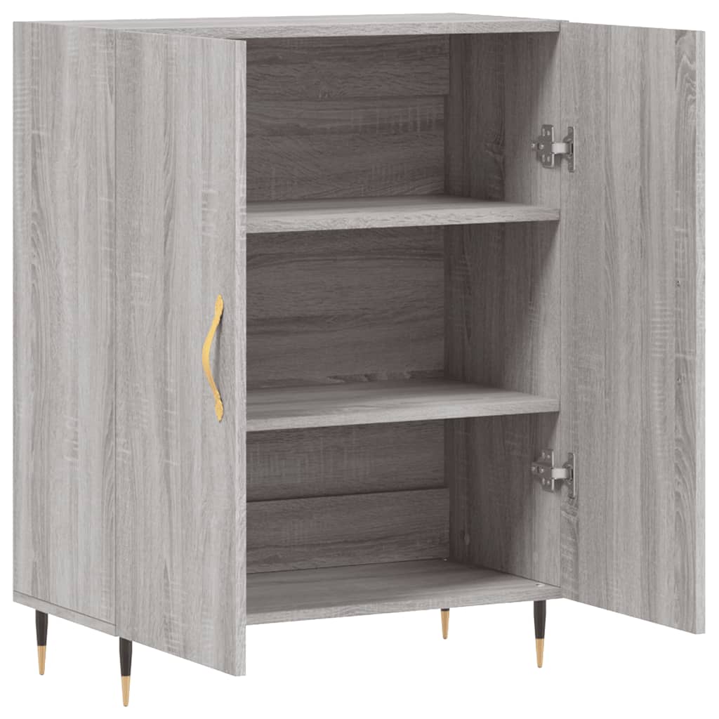 Dressoir 69,5x34x90 cm bewerkt hout grijs sonoma eikenkleurig is nu te koop bij PeponiXL, paradijselijk wonen!