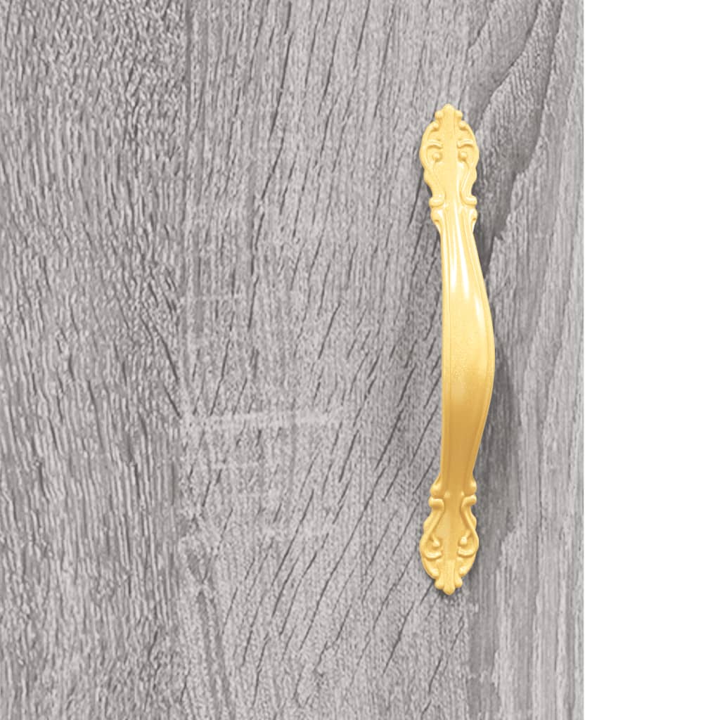 Dressoir 69,5x34x90 cm bewerkt hout grijs sonoma eikenkleurig is nu te koop bij PeponiXL, paradijselijk wonen!