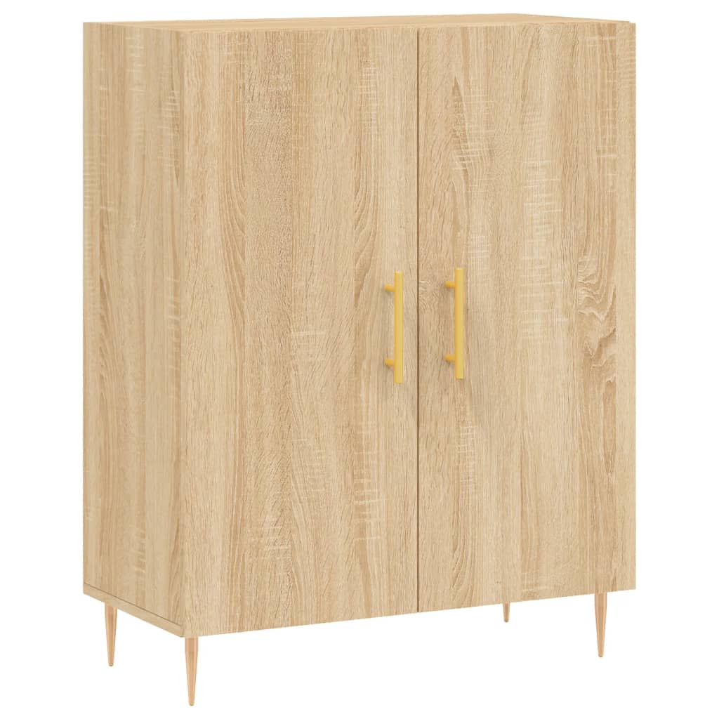 Dressoir 69,5x34x90 cm bewerkt hout sonoma eikenkleurig is nu te koop bij PeponiXL, paradijselijk wonen!