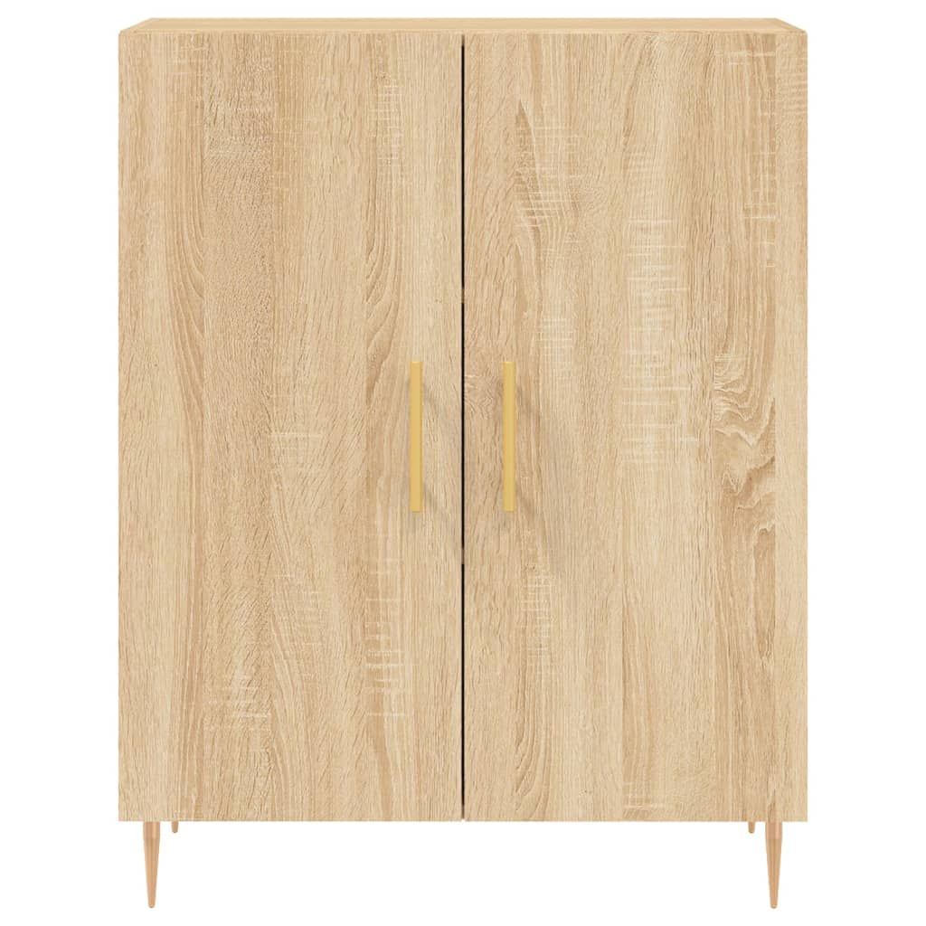 Dressoir 69,5x34x90 cm bewerkt hout sonoma eikenkleurig is nu te koop bij PeponiXL, paradijselijk wonen!