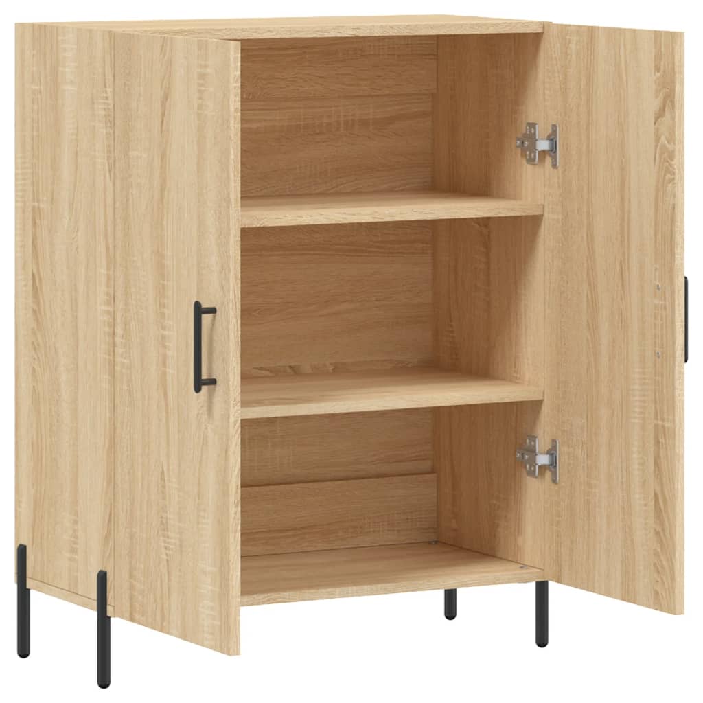 Dressoir 69,5x34x90 cm bewerkt hout sonoma eikenkleurig is nu te koop bij PeponiXL, paradijselijk wonen!