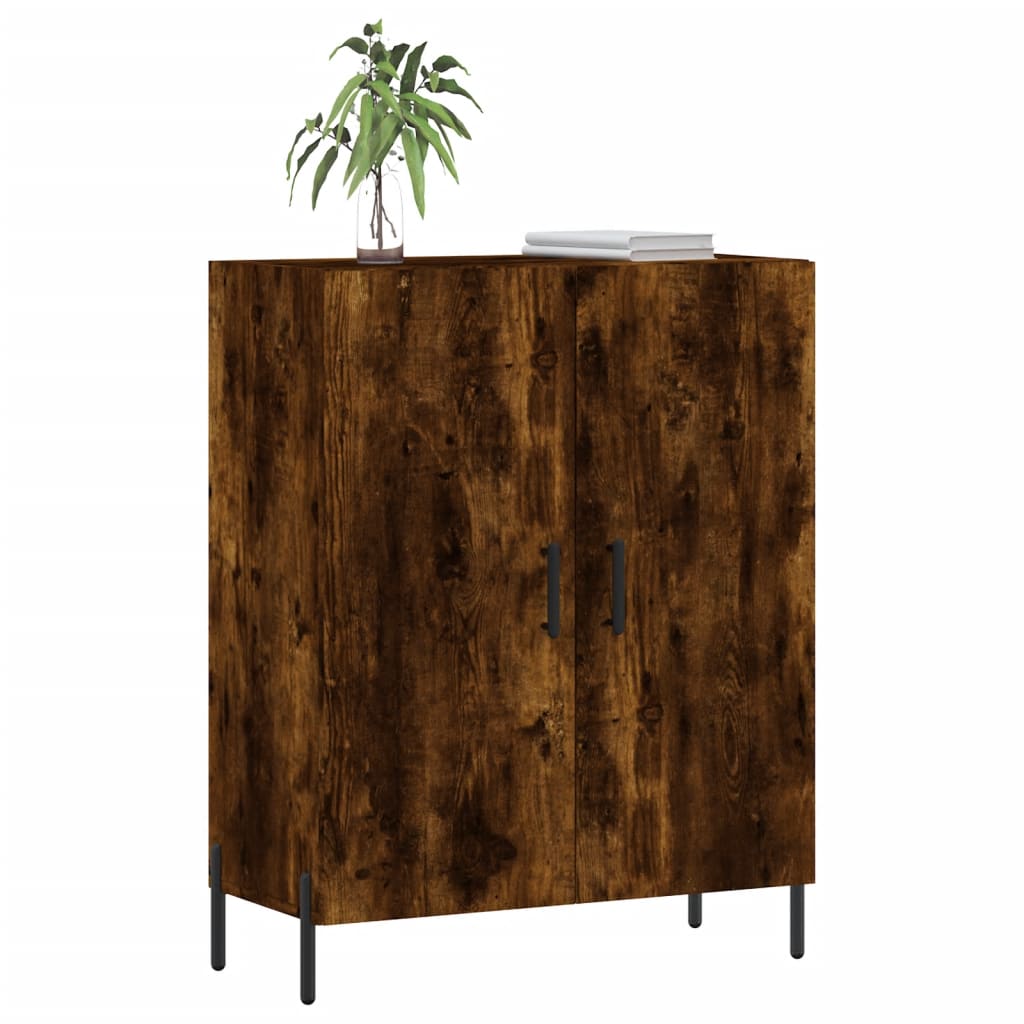 Dressoir 69,5x34x90 cm bewerkt hout gerookt eikenkleurig is nu te koop bij PeponiXL, paradijselijk wonen!