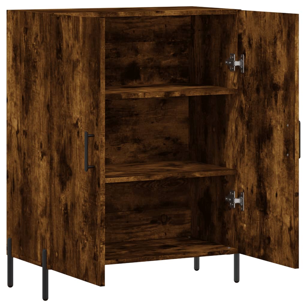 Dressoir 69,5x34x90 cm bewerkt hout gerookt eikenkleurig is nu te koop bij PeponiXL, paradijselijk wonen!