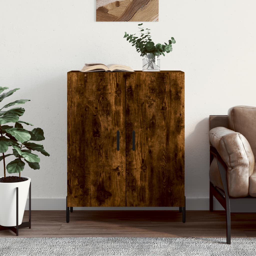 Dressoir 69,5x34x90 cm bewerkt hout gerookt eikenkleurig is nu te koop bij PeponiXL, paradijselijk wonen!