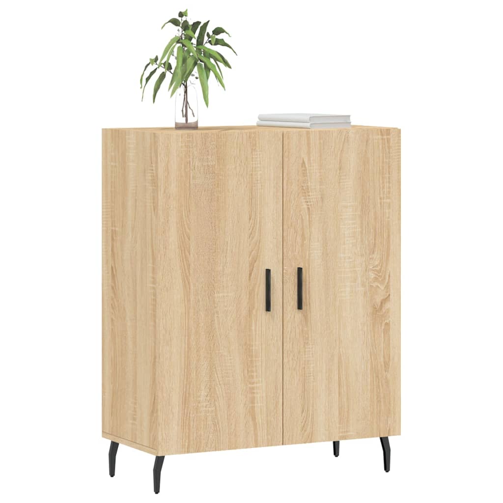 Dressoir 69,5x34x90 cm bewerkt hout sonoma eikenkleurig is nu te koop bij PeponiXL, paradijselijk wonen!