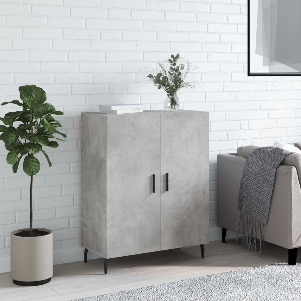 Dressoir 69,5x34x90 cm bewerkt hout betongrijs is nu te koop bij PeponiXL, paradijselijk wonen!