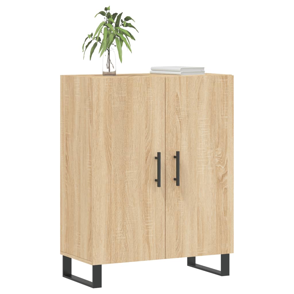 Dressoir 69,5x34x90 cm bewerkt hout sonoma eikenkleurig is nu te koop bij PeponiXL, paradijselijk wonen!