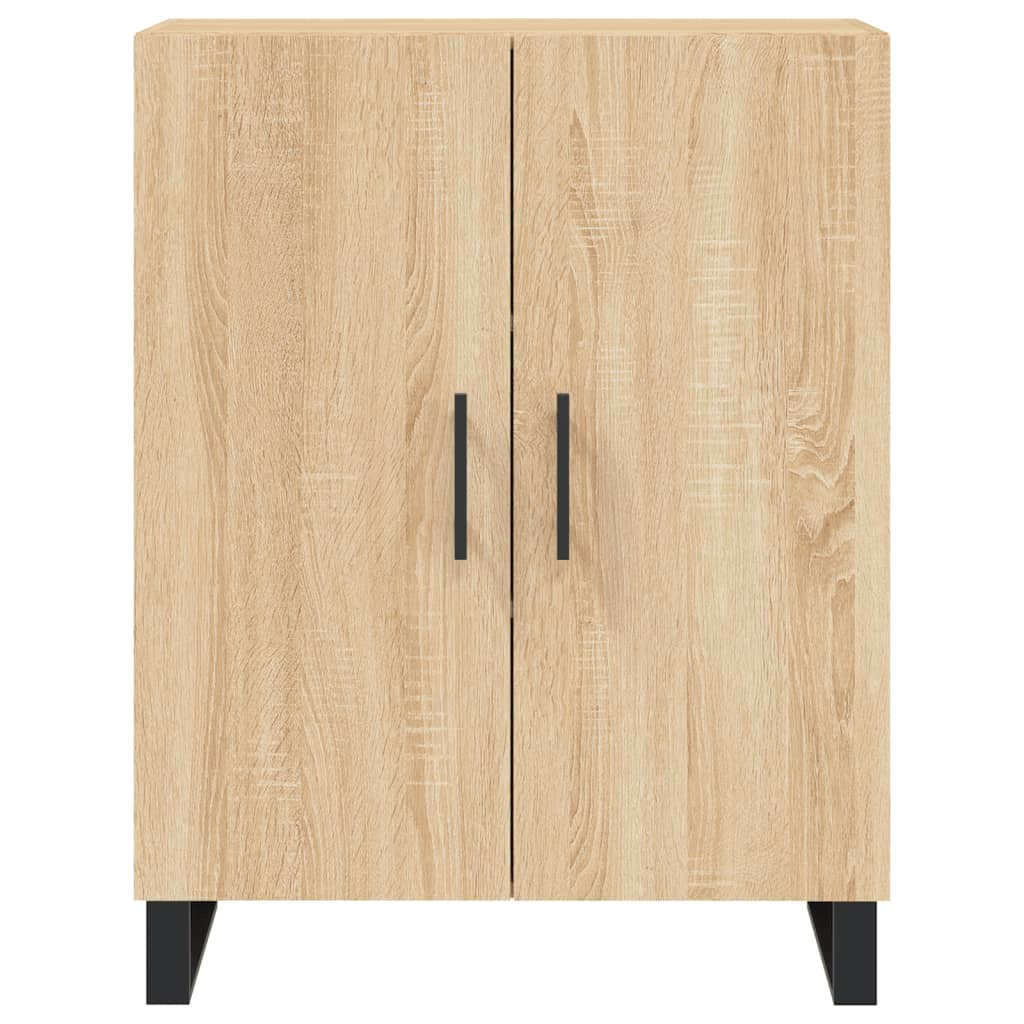 Dressoir 69,5x34x90 cm bewerkt hout sonoma eikenkleurig is nu te koop bij PeponiXL, paradijselijk wonen!