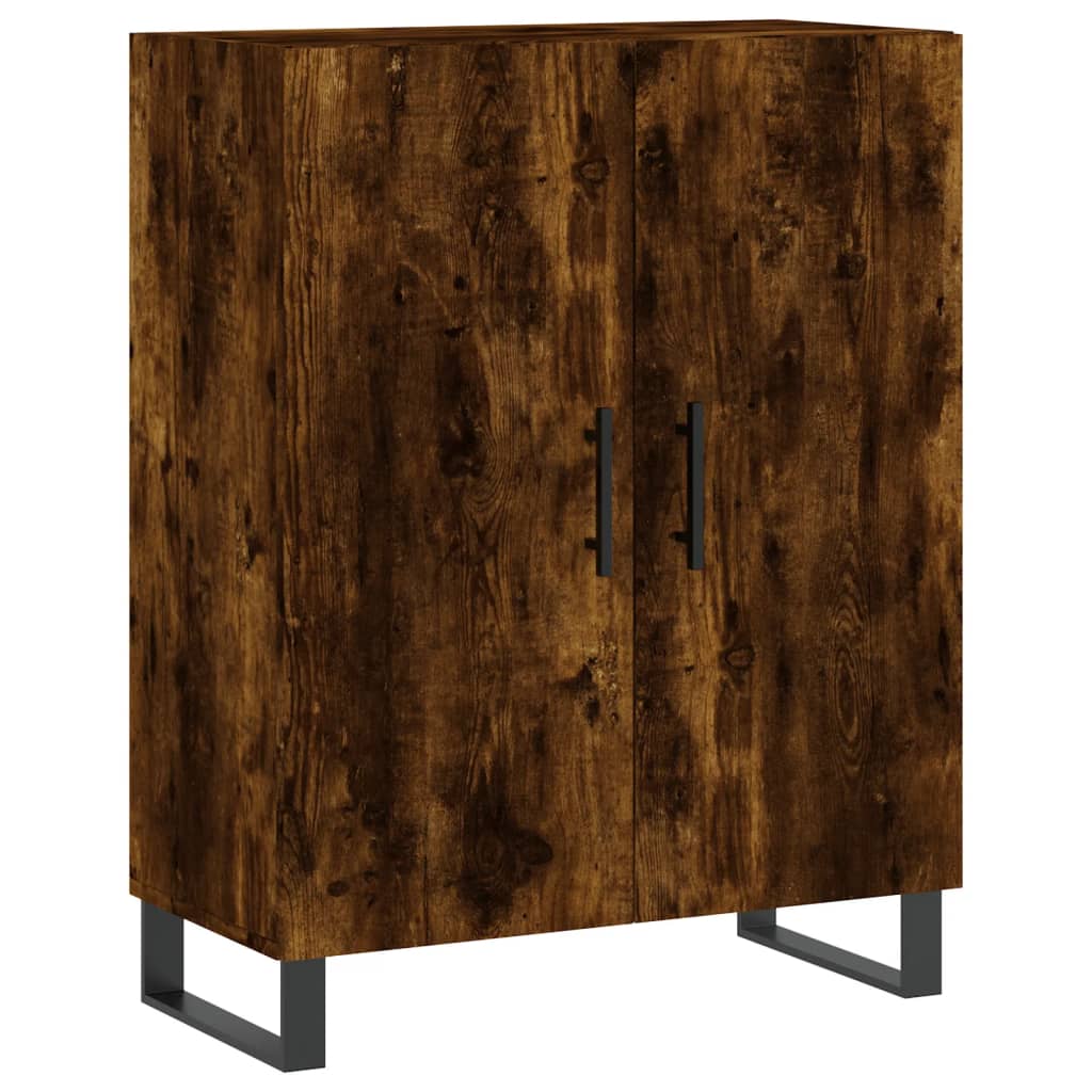 Dressoir 69,5x34x90 cm bewerkt hout gerookt eikenkleurig is nu te koop bij PeponiXL, paradijselijk wonen!