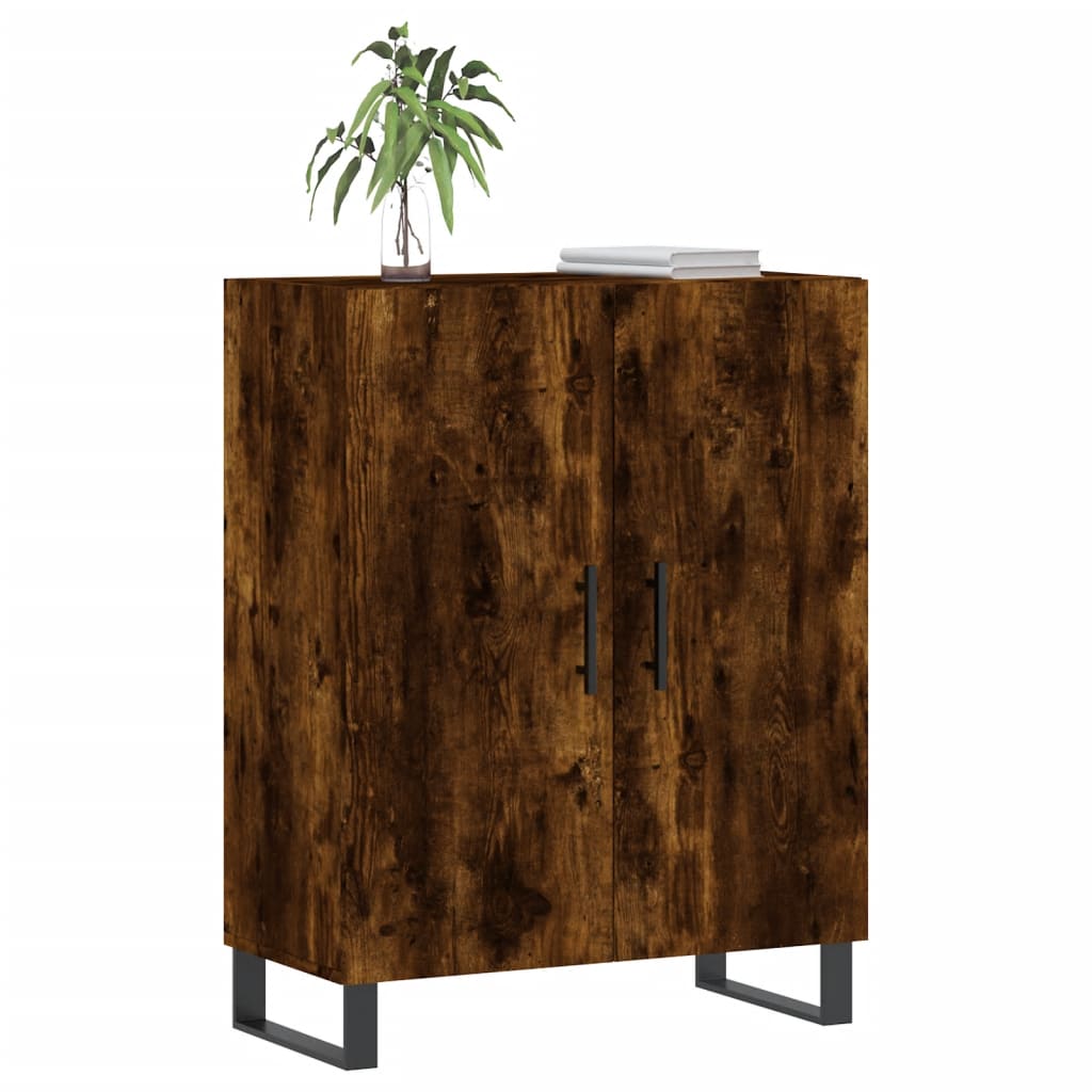 Dressoir 69,5x34x90 cm bewerkt hout gerookt eikenkleurig is nu te koop bij PeponiXL, paradijselijk wonen!