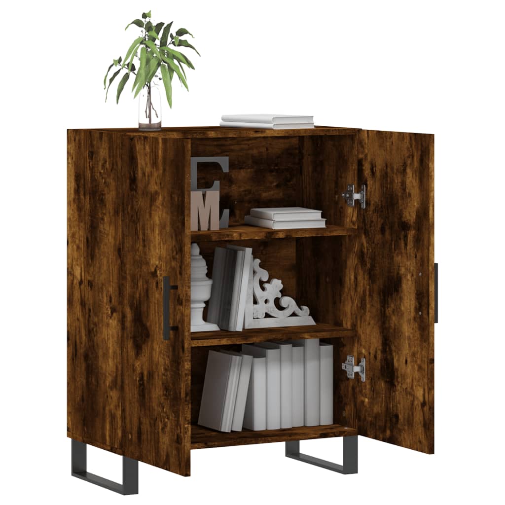 Dressoir 69,5x34x90 cm bewerkt hout gerookt eikenkleurig is nu te koop bij PeponiXL, paradijselijk wonen!