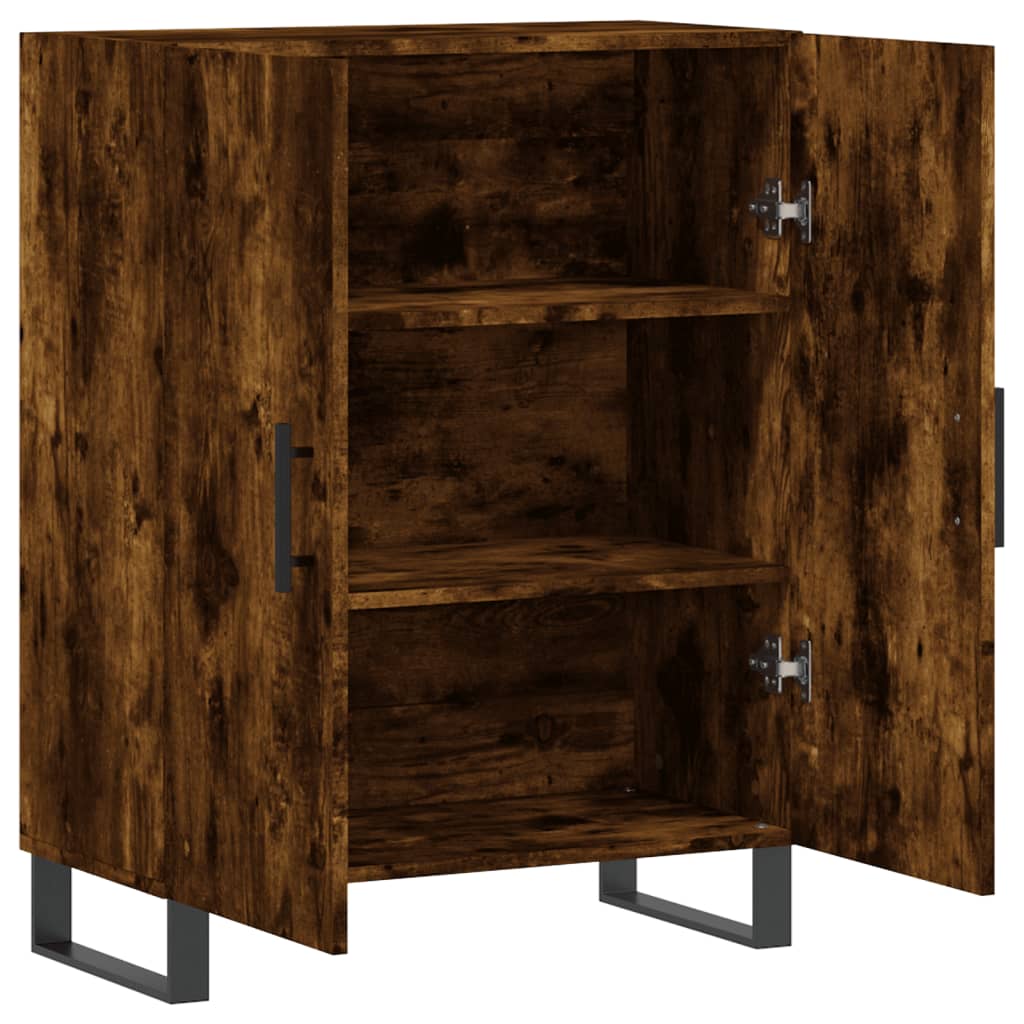 Dressoir 69,5x34x90 cm bewerkt hout gerookt eikenkleurig is nu te koop bij PeponiXL, paradijselijk wonen!