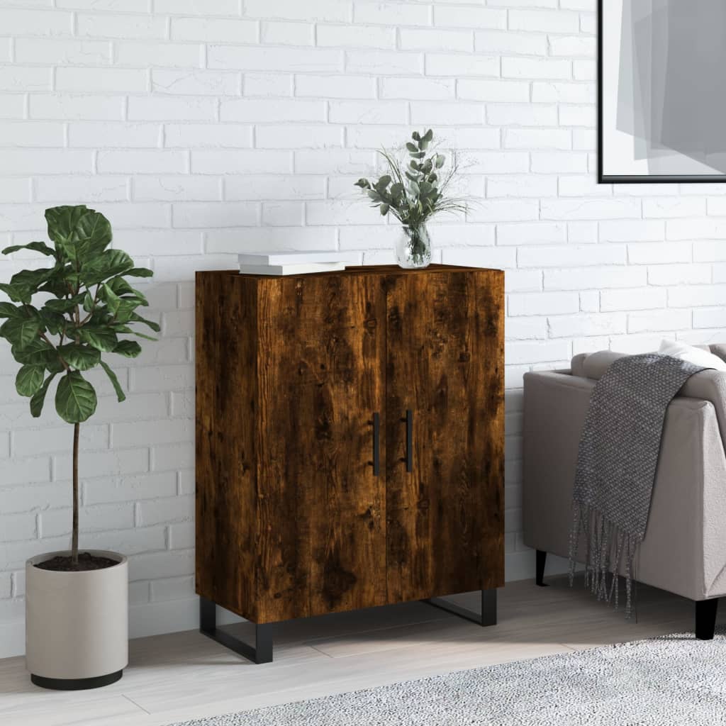 Dressoir 69,5x34x90 cm bewerkt hout gerookt eikenkleurig is nu te koop bij PeponiXL, paradijselijk wonen!