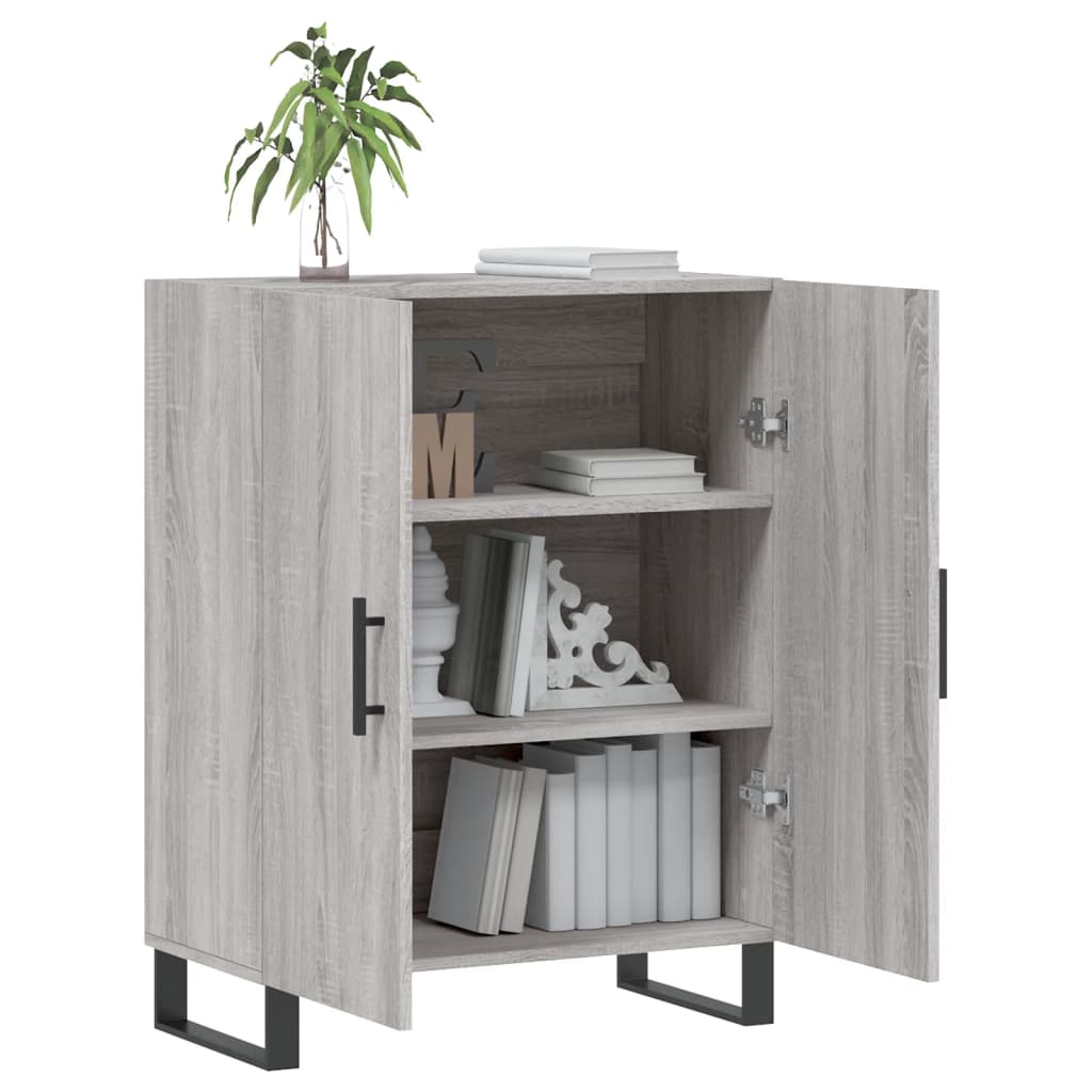 Dressoir 69,5x34x90 cm bewerkt hout grijs sonoma eikenkleurig is nu te koop bij PeponiXL, paradijselijk wonen!