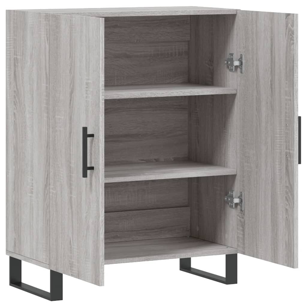 Dressoir 69,5x34x90 cm bewerkt hout grijs sonoma eikenkleurig is nu te koop bij PeponiXL, paradijselijk wonen!