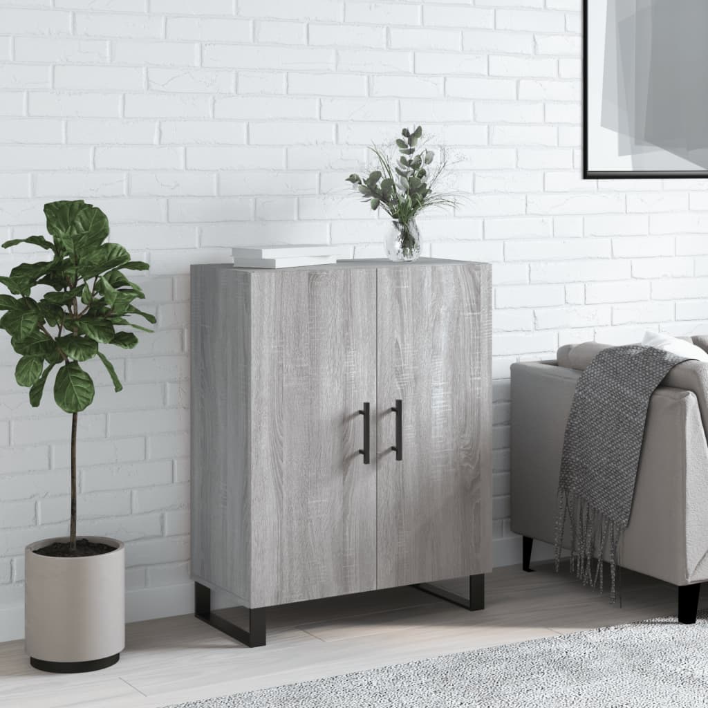 Dressoir 69,5x34x90 cm bewerkt hout grijs sonoma eikenkleurig is nu te koop bij PeponiXL, paradijselijk wonen!