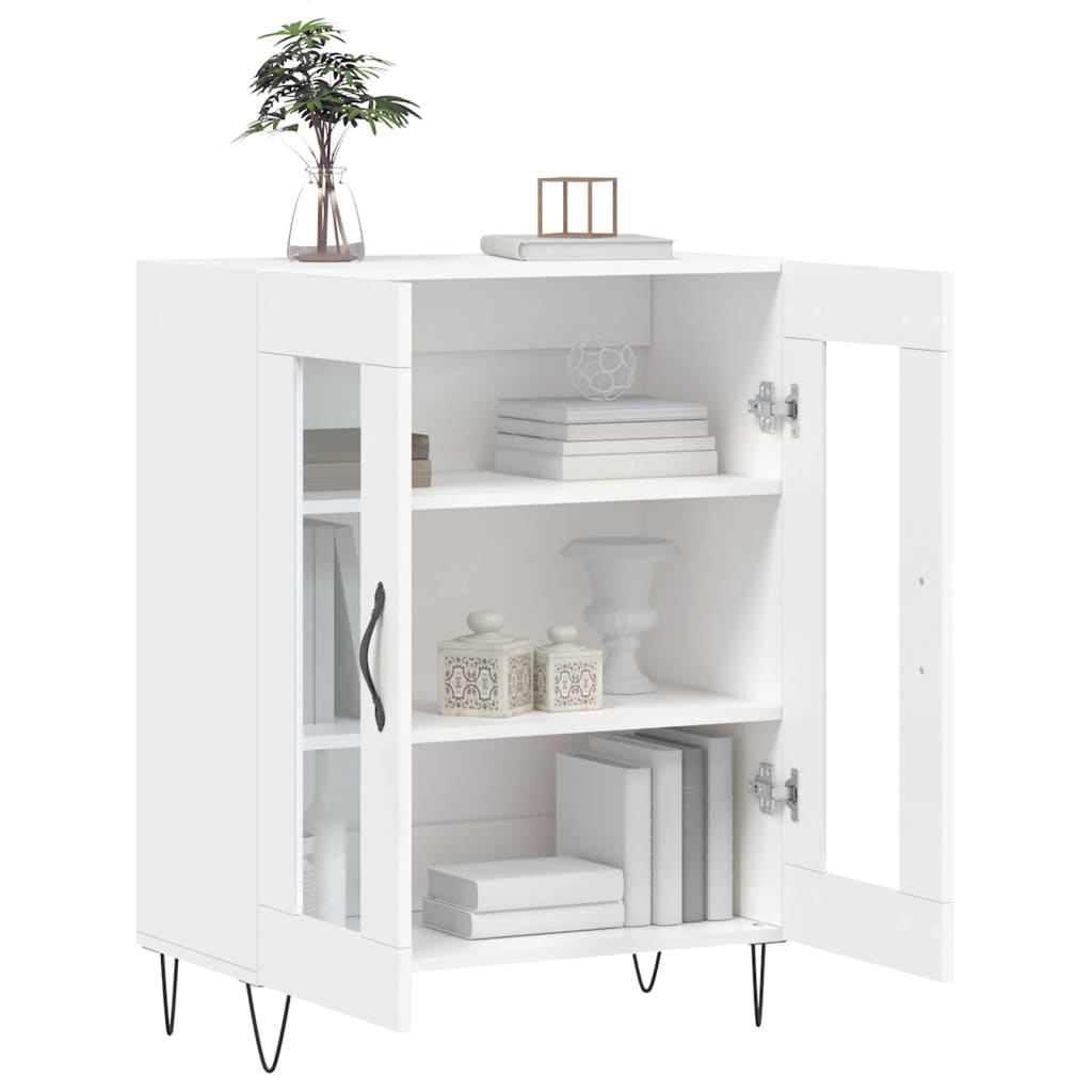 Dressoir 69,5x34x90 cm bewerkt hout wit is nu te koop bij PeponiXL, paradijselijk wonen!