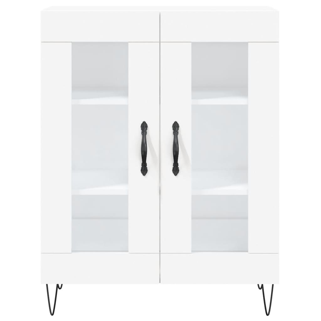 Dressoir 69,5x34x90 cm bewerkt hout wit is nu te koop bij PeponiXL, paradijselijk wonen!