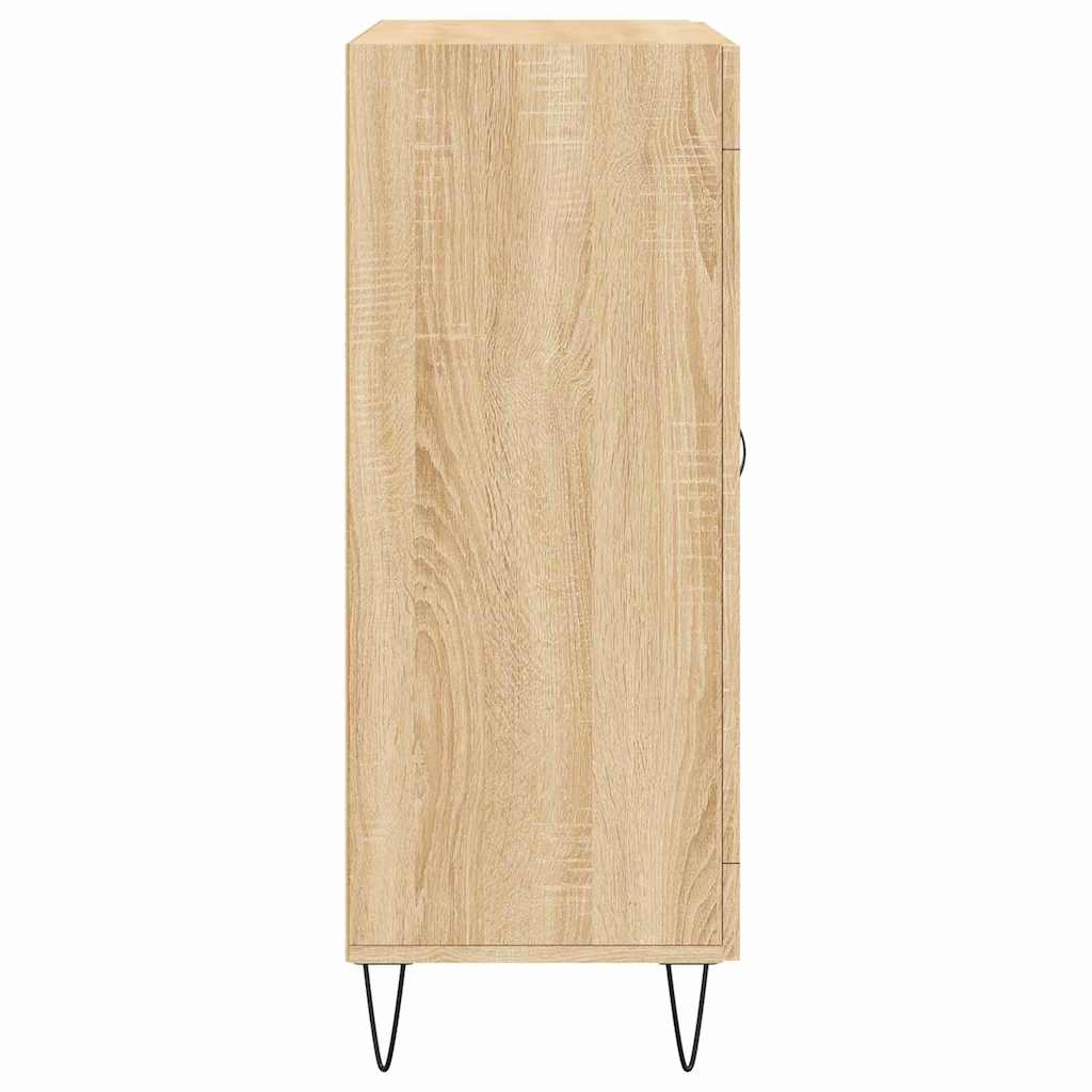 Dressoir 69,5x34x90 cm bewerkt hout sonoma eikenkleurig is nu te koop bij PeponiXL, paradijselijk wonen!