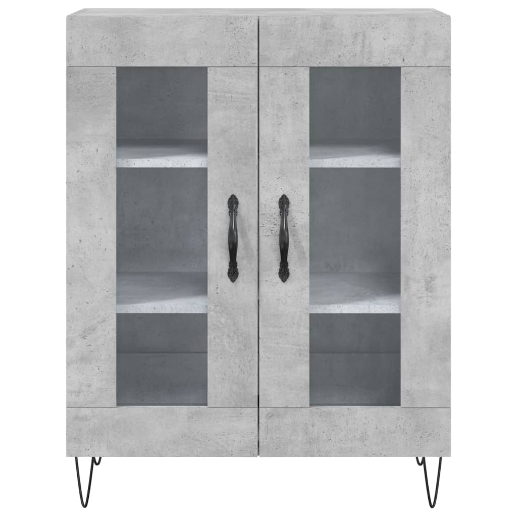 Dressoir 69,5x34x90 cm bewerkt hout betongrijs is nu te koop bij PeponiXL, paradijselijk wonen!
