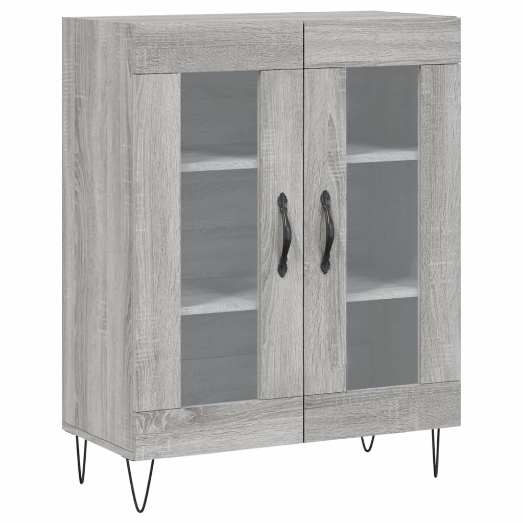 Dressoir 69,5x34x90 cm bewerkt hout grijs sonoma eikenkleurig is nu te koop bij PeponiXL, paradijselijk wonen!