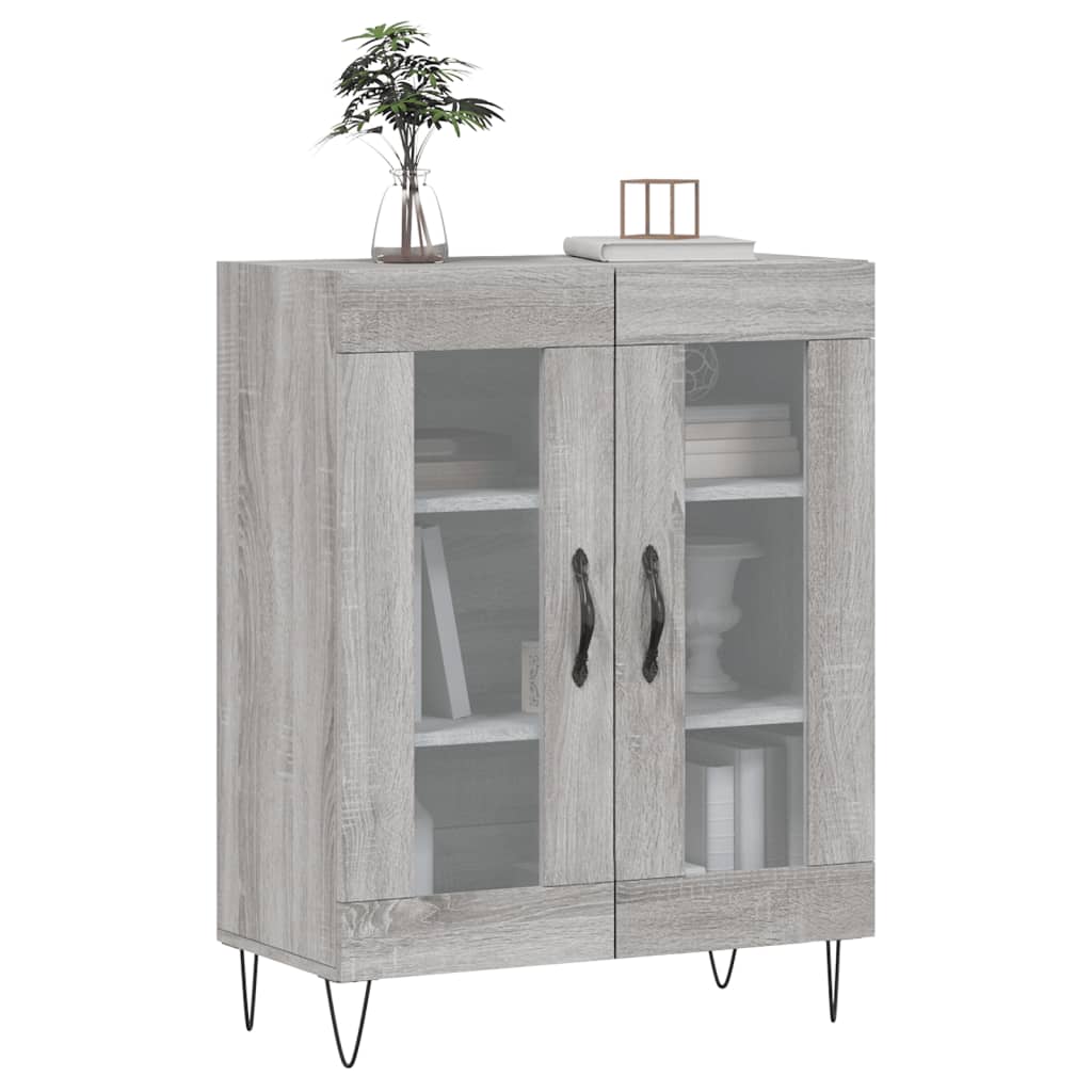 Dressoir 69,5x34x90 cm bewerkt hout grijs sonoma eikenkleurig is nu te koop bij PeponiXL, paradijselijk wonen!