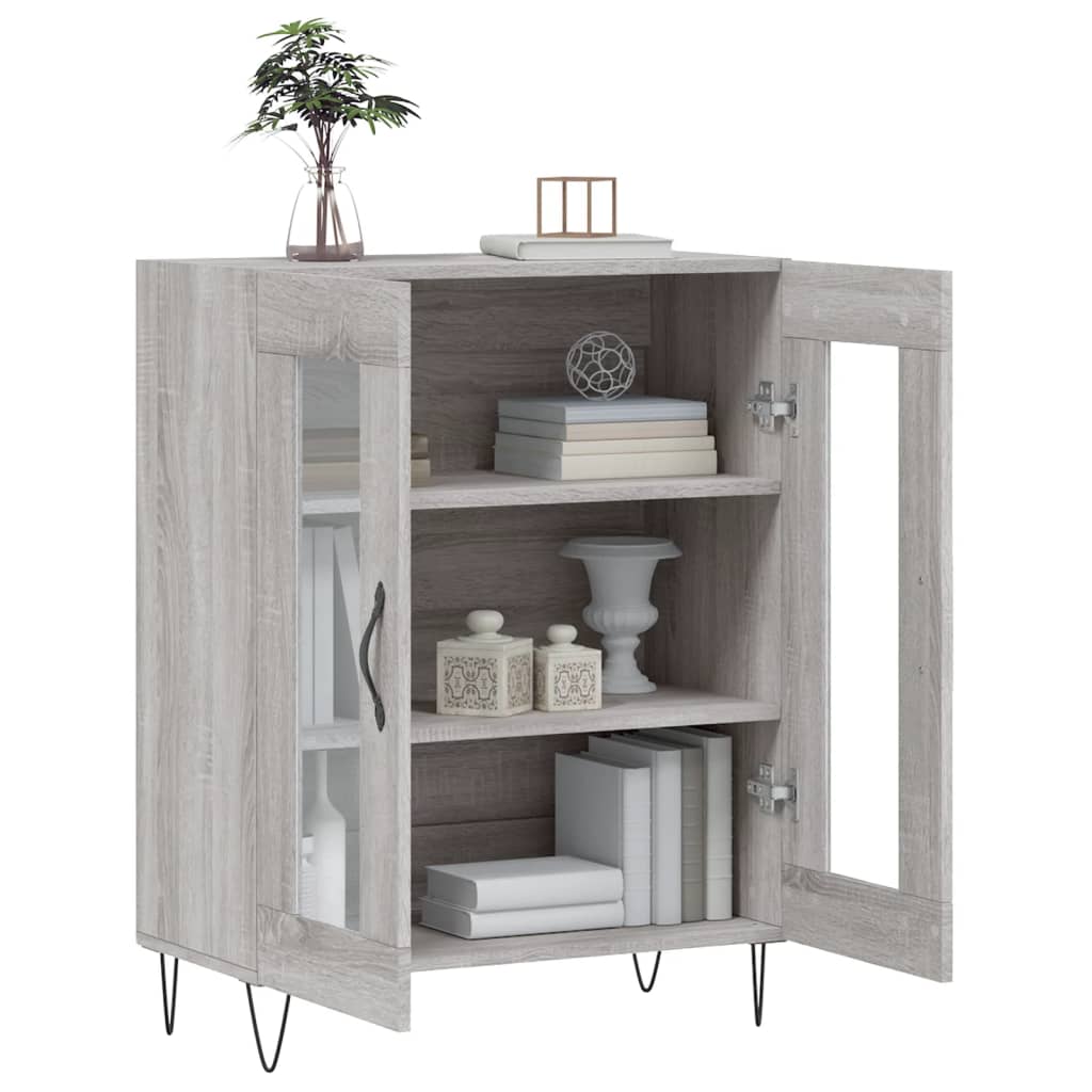 Dressoir 69,5x34x90 cm bewerkt hout grijs sonoma eikenkleurig is nu te koop bij PeponiXL, paradijselijk wonen!