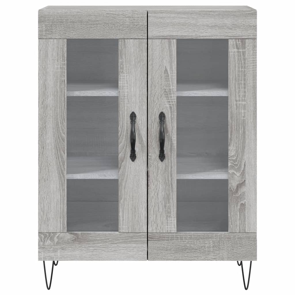 Dressoir 69,5x34x90 cm bewerkt hout grijs sonoma eikenkleurig is nu te koop bij PeponiXL, paradijselijk wonen!