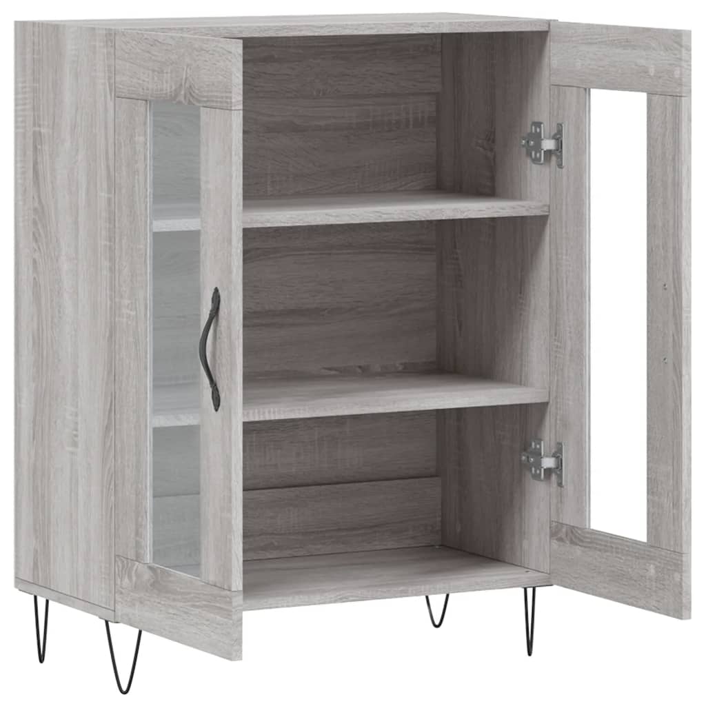 Dressoir 69,5x34x90 cm bewerkt hout grijs sonoma eikenkleurig is nu te koop bij PeponiXL, paradijselijk wonen!