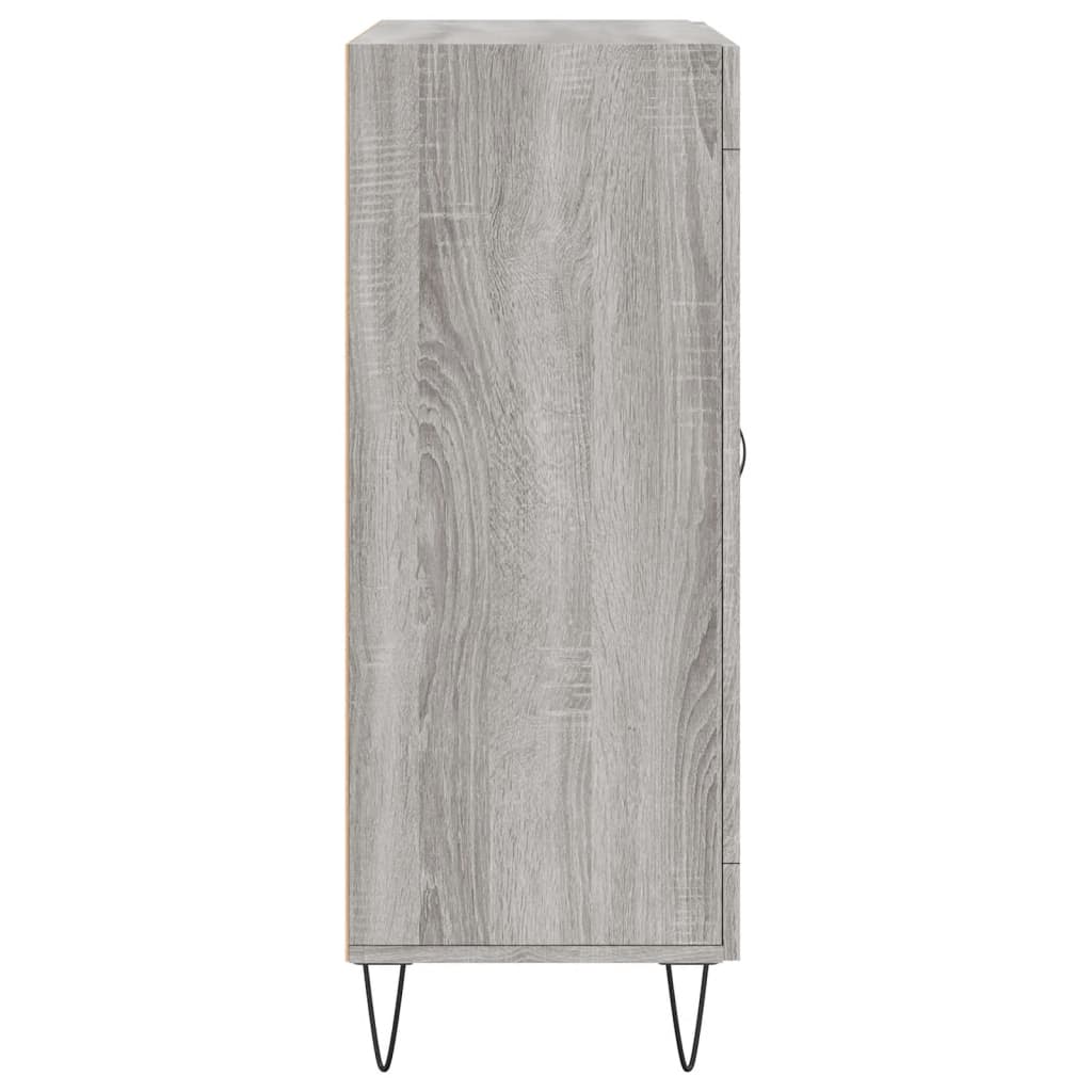 Dressoir 69,5x34x90 cm bewerkt hout grijs sonoma eikenkleurig is nu te koop bij PeponiXL, paradijselijk wonen!
