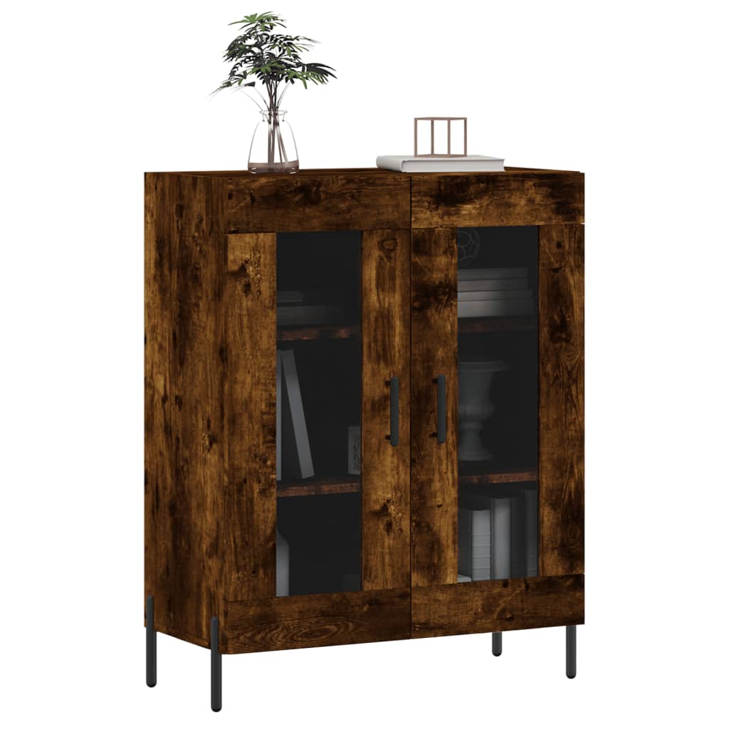 Dressoir 69,5x34x90 cm bewerkt hout gerookt eikenkleurig is nu te koop bij PeponiXL, paradijselijk wonen!