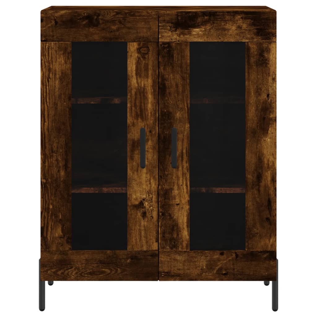 Dressoir 69,5x34x90 cm bewerkt hout gerookt eikenkleurig is nu te koop bij PeponiXL, paradijselijk wonen!