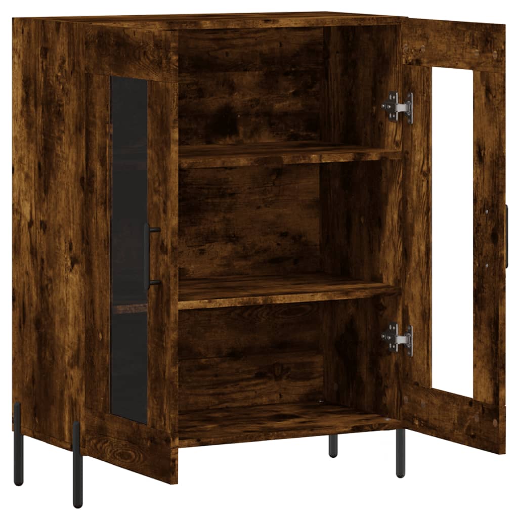 Dressoir 69,5x34x90 cm bewerkt hout gerookt eikenkleurig is nu te koop bij PeponiXL, paradijselijk wonen!