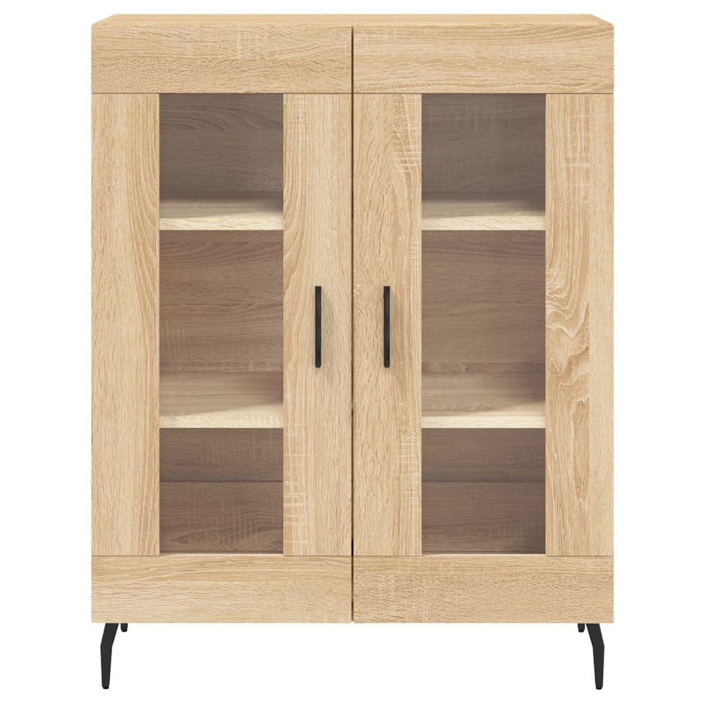 Dressoir 69,5x34x90 cm bewerkt hout sonoma eikenkleurig is nu te koop bij PeponiXL, paradijselijk wonen!