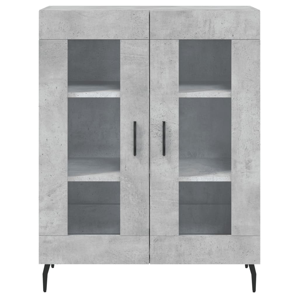 Dressoir 69,5x34x90 cm bewerkt hout betongrijs is nu te koop bij PeponiXL, paradijselijk wonen!