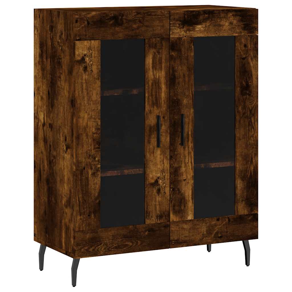 Dressoir 69,5x34x90 cm bewerkt hout gerookt eikenkleurig is nu te koop bij PeponiXL, paradijselijk wonen!