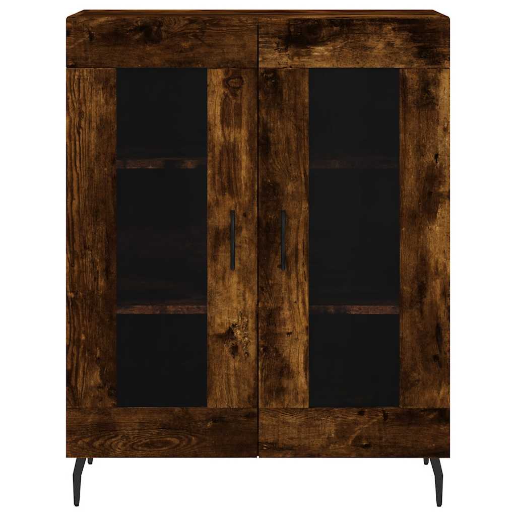 Dressoir 69,5x34x90 cm bewerkt hout gerookt eikenkleurig is nu te koop bij PeponiXL, paradijselijk wonen!