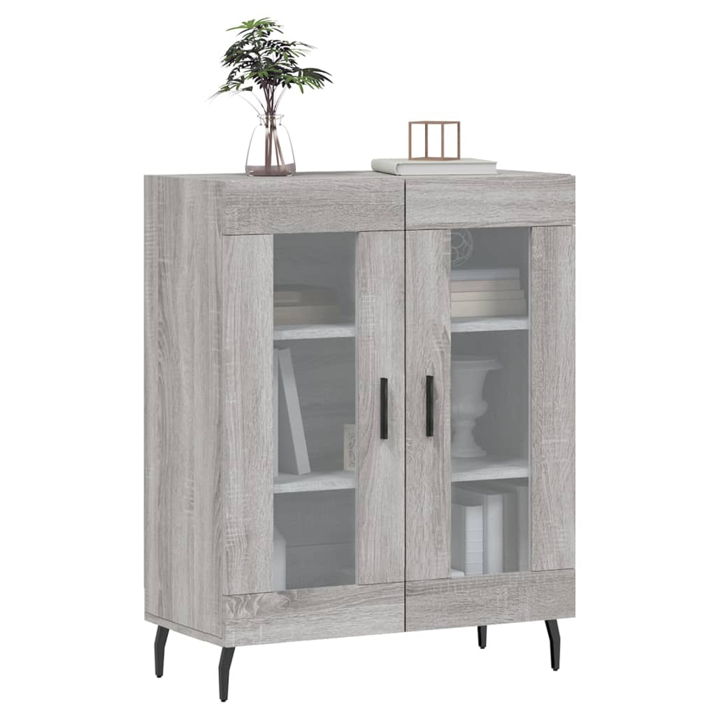 Dressoir 69,5x34x90 cm bewerkt hout grijs sonoma eikenkleurig is nu te koop bij PeponiXL, paradijselijk wonen!