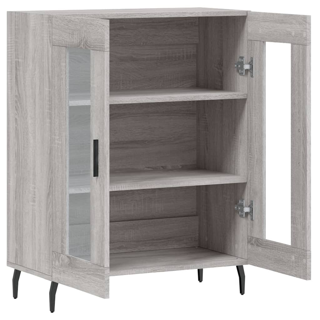 Dressoir 69,5x34x90 cm bewerkt hout grijs sonoma eikenkleurig is nu te koop bij PeponiXL, paradijselijk wonen!