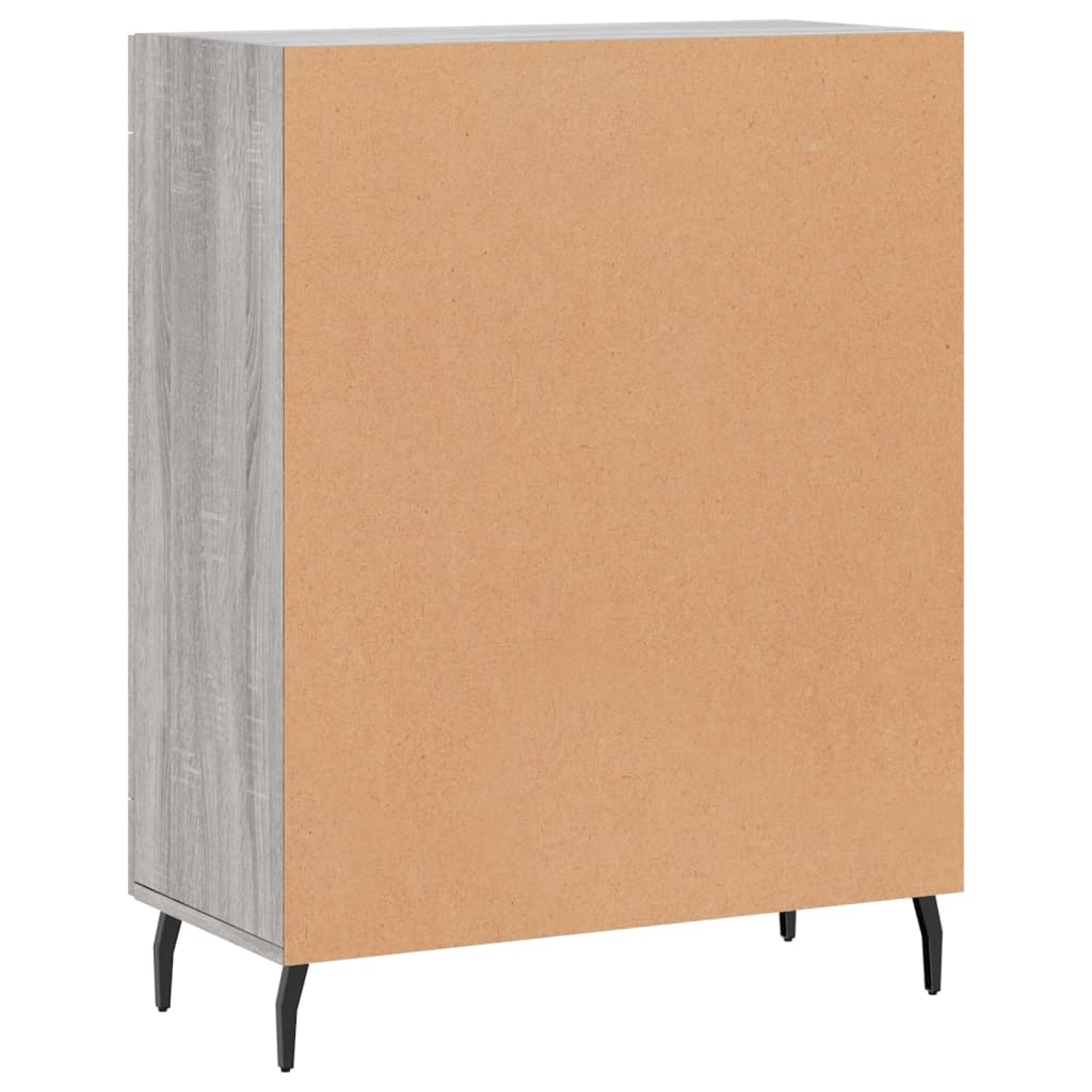 Dressoir 69,5x34x90 cm bewerkt hout grijs sonoma eikenkleurig is nu te koop bij PeponiXL, paradijselijk wonen!