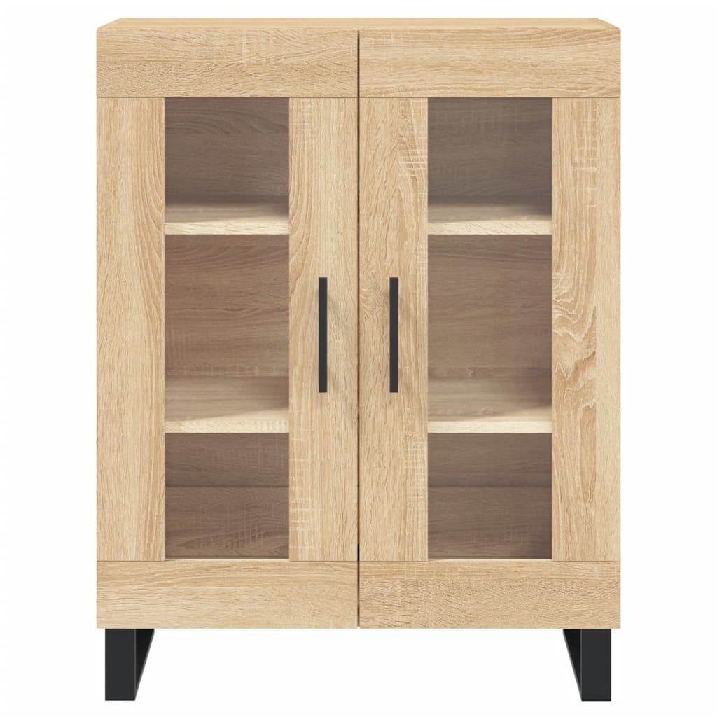 Dressoir 69,5x34x90 cm bewerkt hout sonoma eikenkleurig is nu te koop bij PeponiXL, paradijselijk wonen!