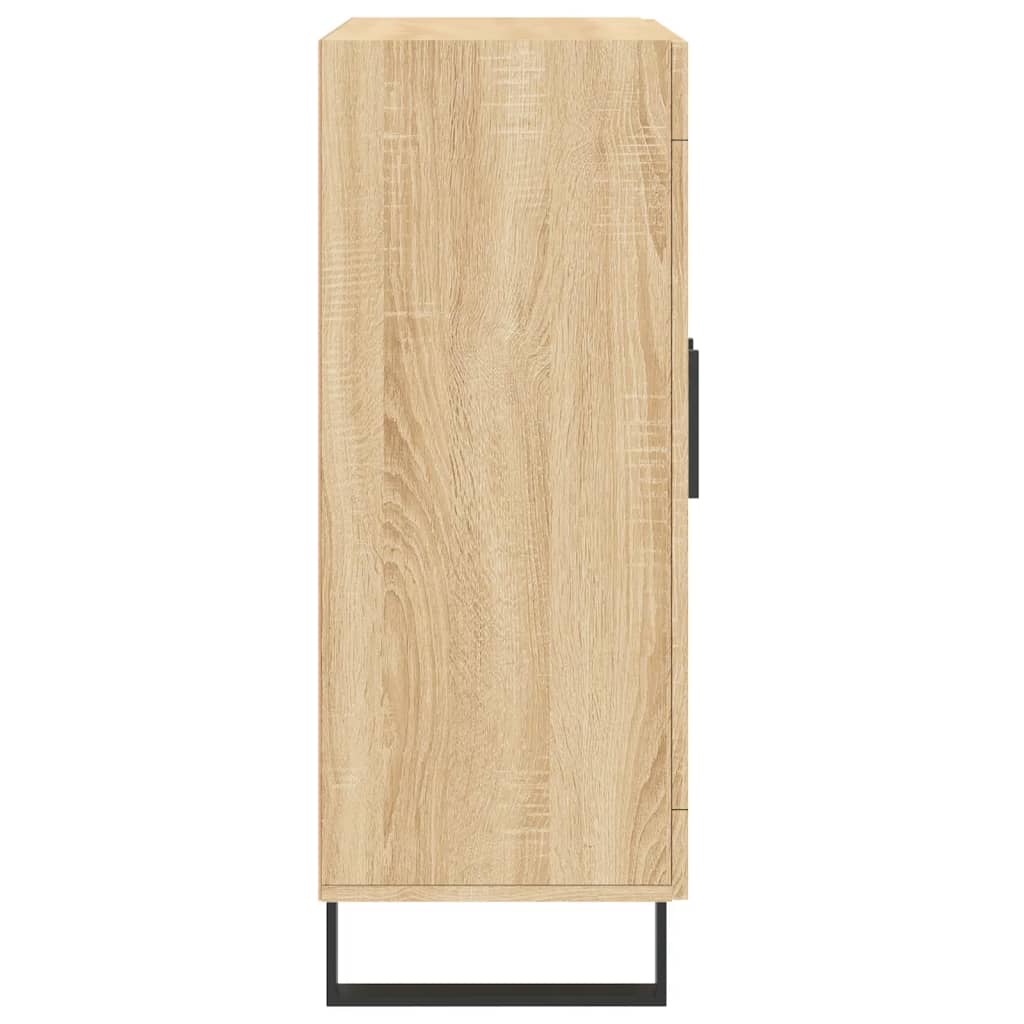 Dressoir 69,5x34x90 cm bewerkt hout sonoma eikenkleurig is nu te koop bij PeponiXL, paradijselijk wonen!