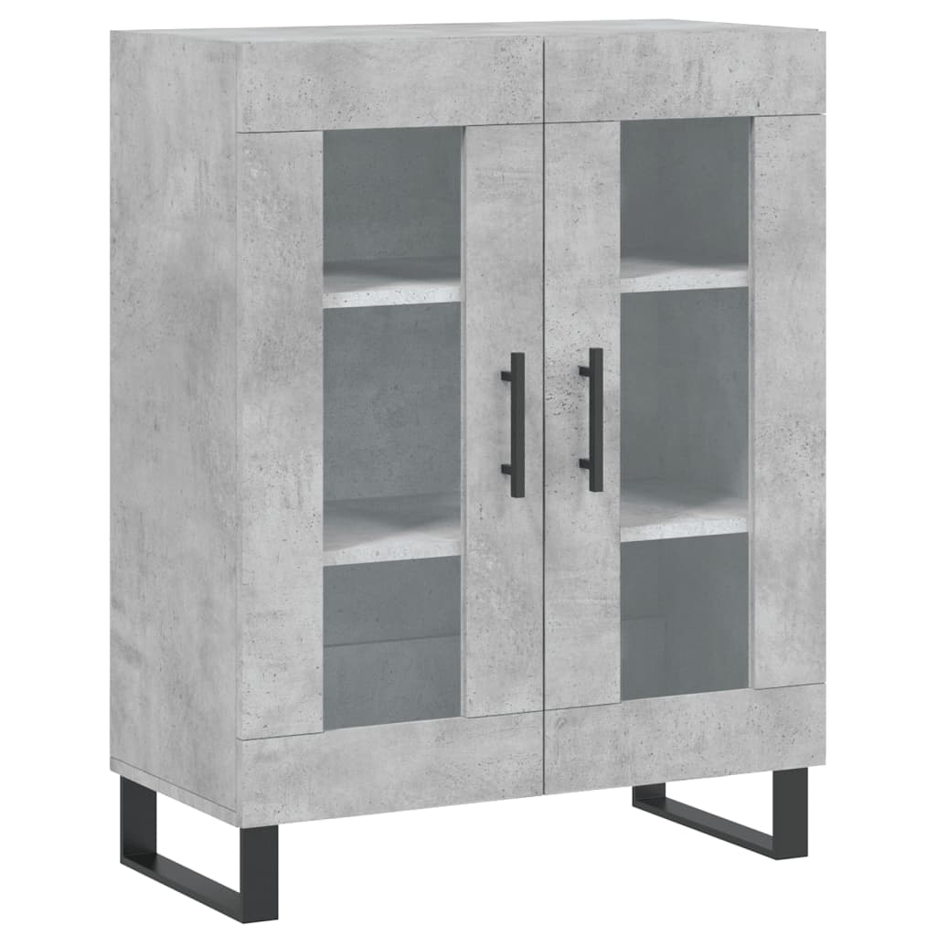 Dressoir 69,5x34x90 cm bewerkt hout betongrijs is nu te koop bij PeponiXL, paradijselijk wonen!
