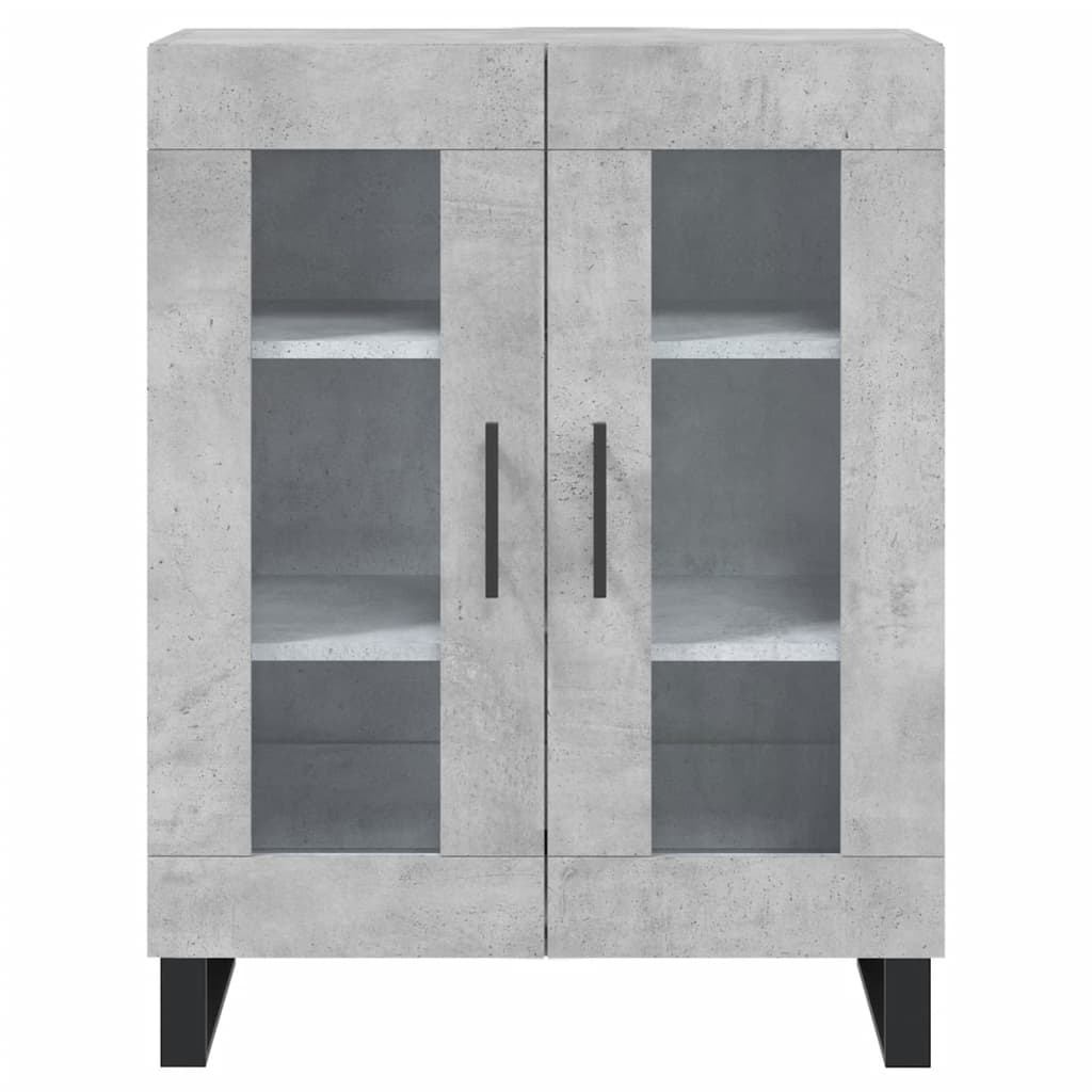 Dressoir 69,5x34x90 cm bewerkt hout betongrijs is nu te koop bij PeponiXL, paradijselijk wonen!