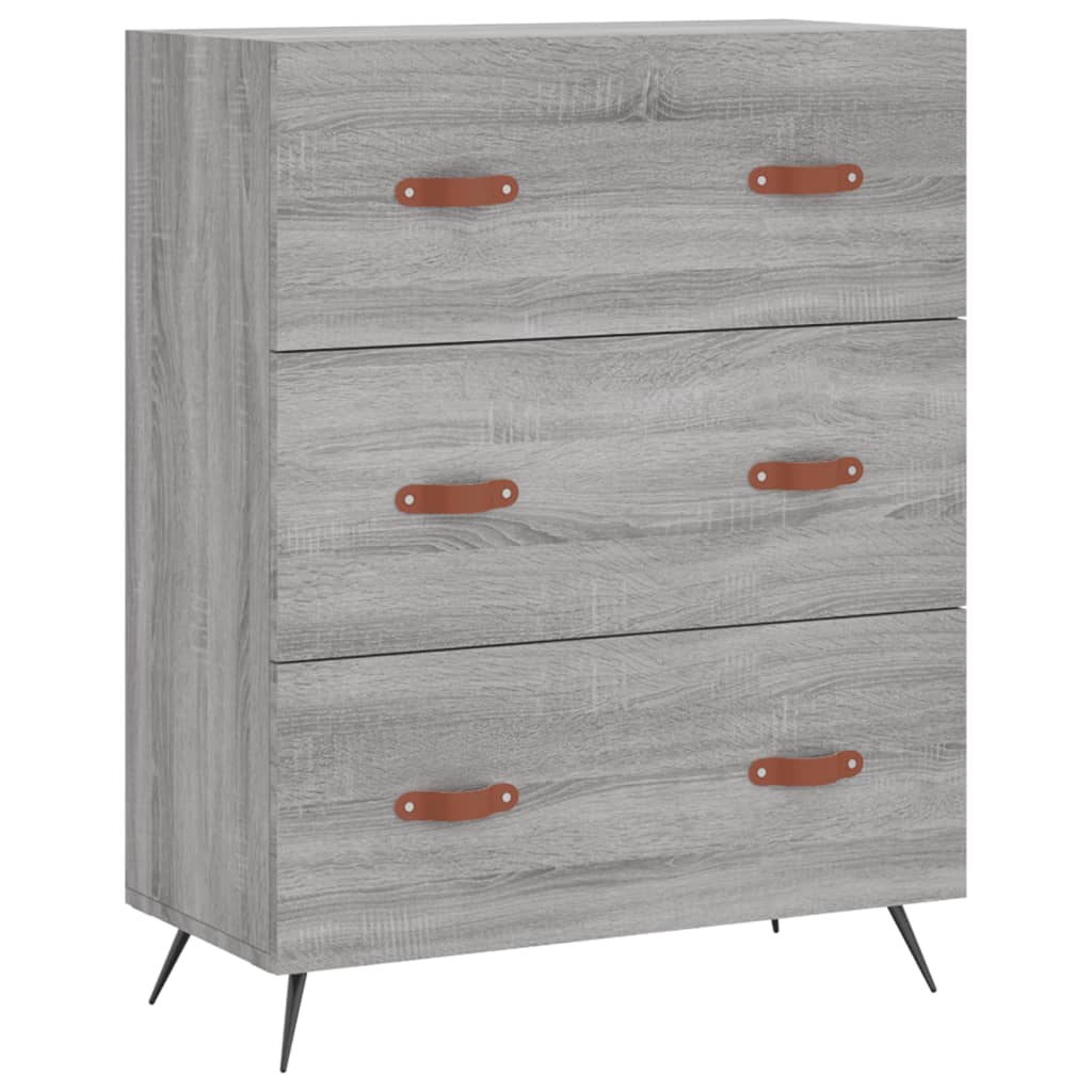 Ladekast 69,5x34x90 cm bewerkt hout grijs sonoma is nu te koop bij PeponiXL, paradijselijk wonen!