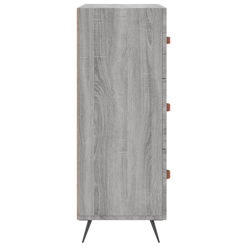 Ladekast 69,5x34x90 cm bewerkt hout grijs sonoma is nu te koop bij PeponiXL, paradijselijk wonen!