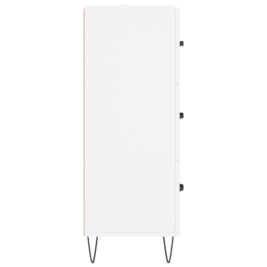 Dressoir 69,5x34x90 cm bewerkt hout wit is nu te koop bij PeponiXL, paradijselijk wonen!