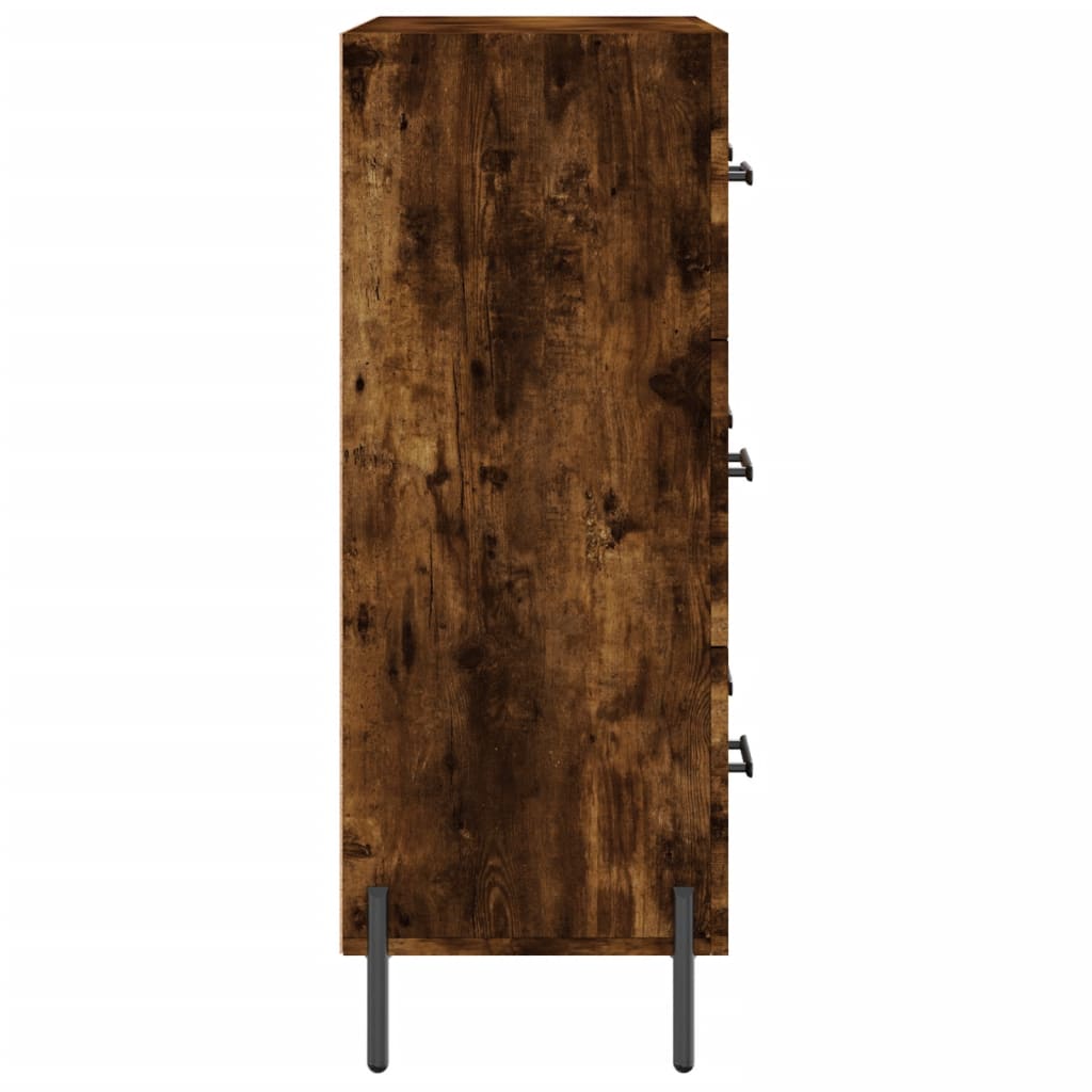 Dressoir 69,5x34x90 cm bewerkt hout gerookt eikenkleurig is nu te koop bij PeponiXL, paradijselijk wonen!